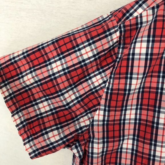 TOMMY HILFIGER SS Plaid Button Down Essential Tee - Picture 4 of 7